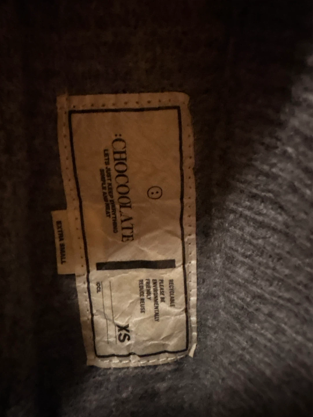 Chocolatë Grey Star Detail Sweater - Extra Small - photo 2