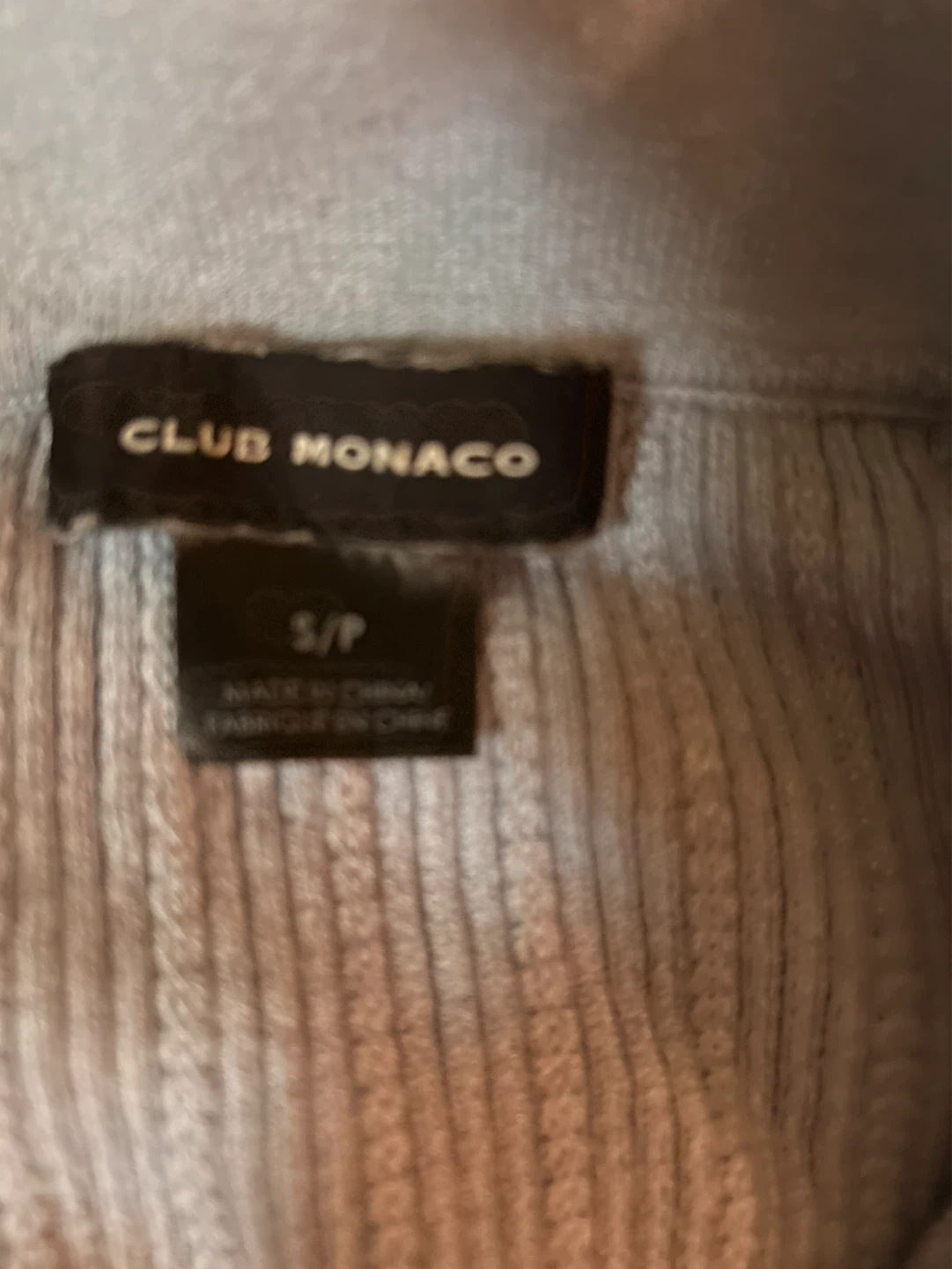 Club Monaco Blue Ribbed Polo Sweater Size S/P - photo 2