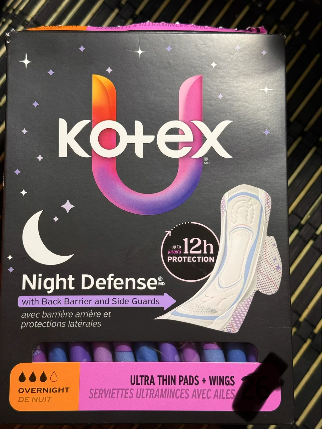 Kotex Night Defense Ultra Thin Pads + Wings (Overnight) - photo 5