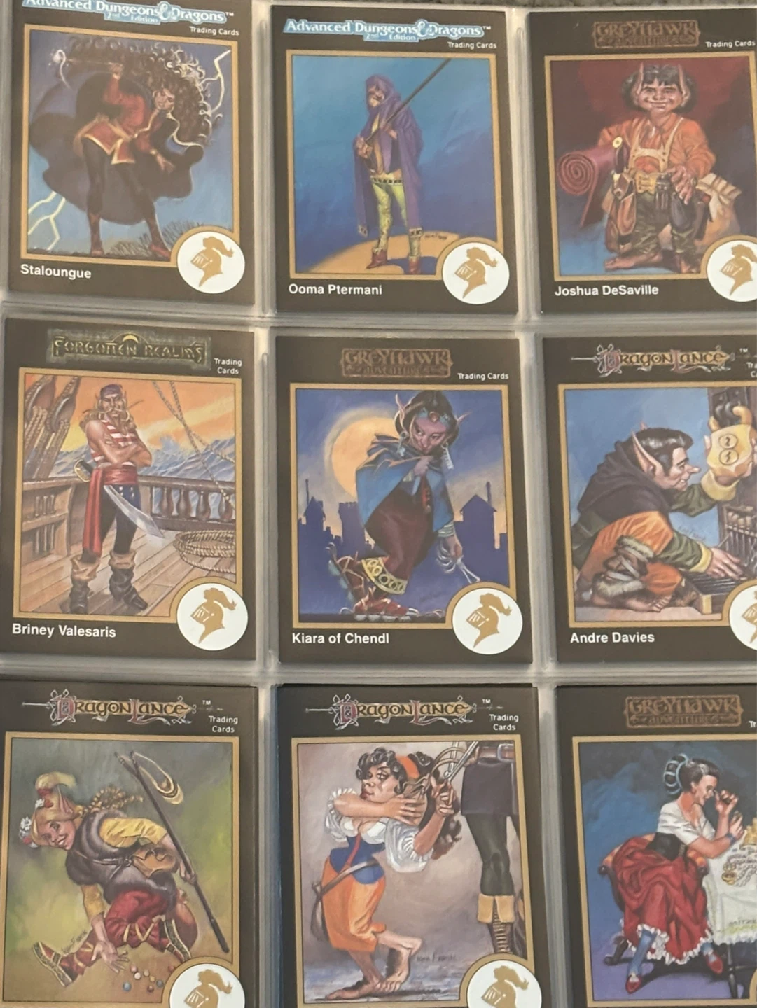 Collection of 150 Dungeons & Dragons Trading Cards