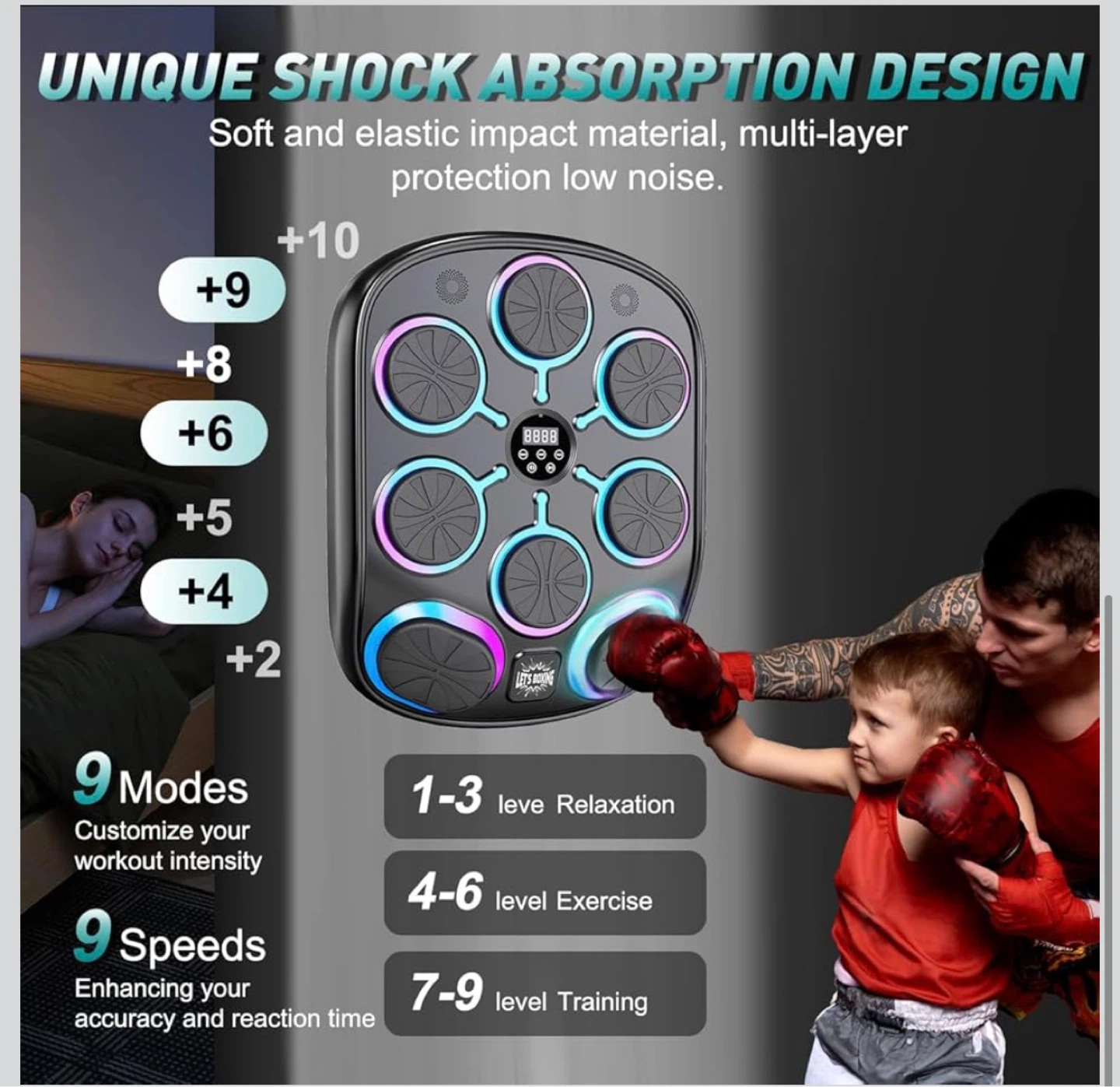 Smart Music Boxing Machine with Gloves SM4 - photo 5