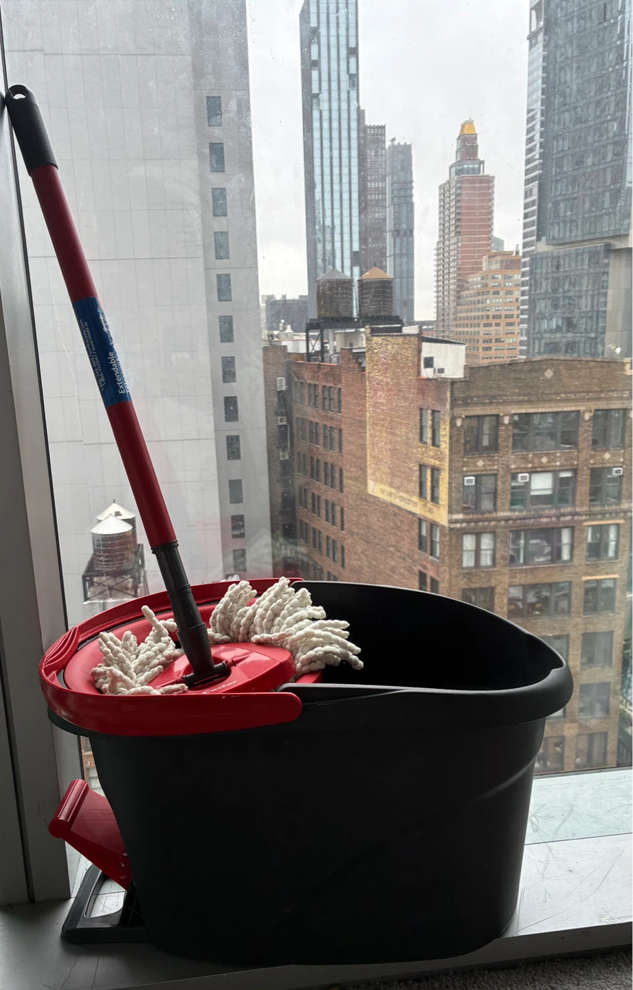 O-Cedar EasyWring Microfiber Spin Mop and Bucket System
