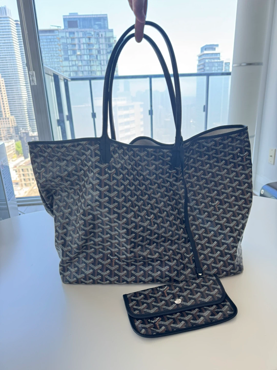 Goyard St. Louis Tote Bag with Pouch - photo 2