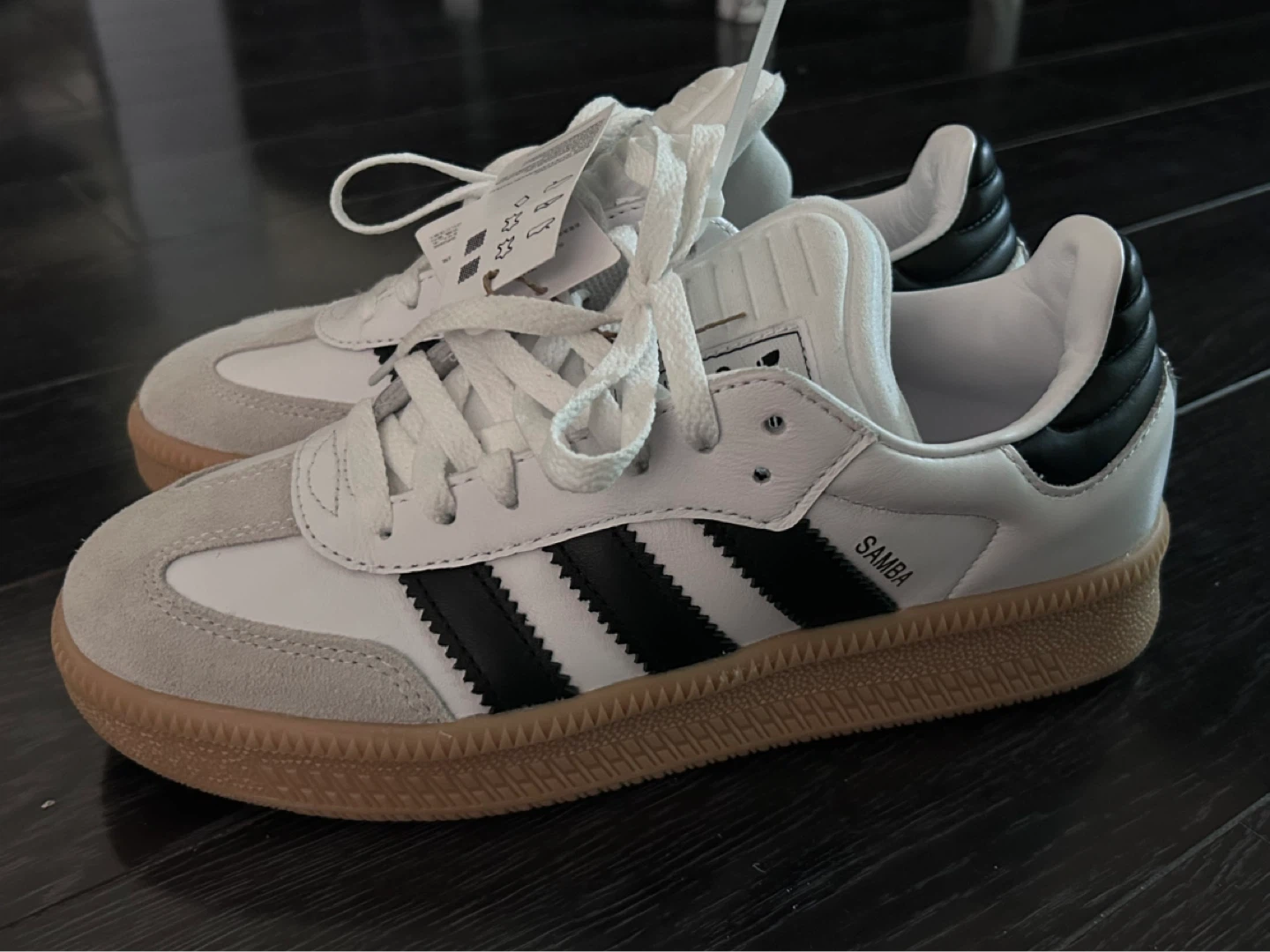 Adidas Samba XLG Shoes - White/Black/Gum - Size 7 US - photo 2