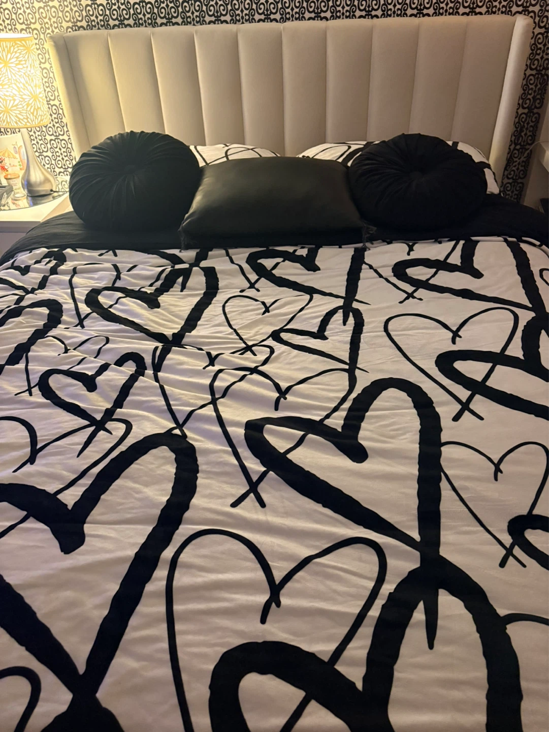 Velvet Upholstered Headboard