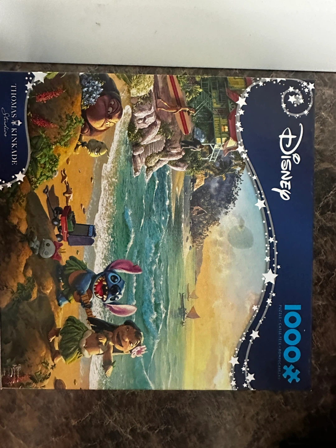 Disney Thomas Kinkade Stitch & Lilo 1000 Piece Jigsaw Puzzle