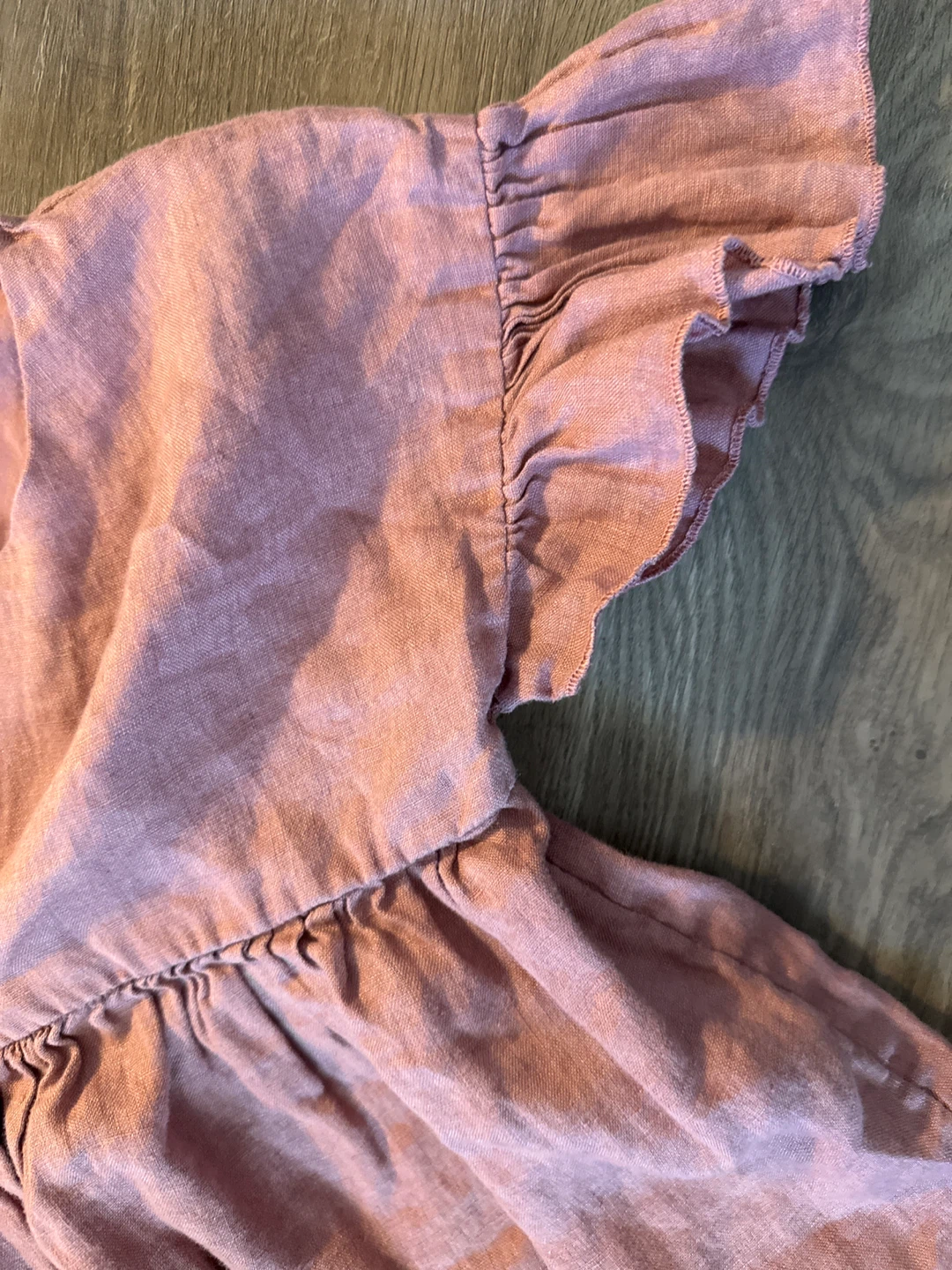 H&M Girls Dress Size 7-8Y Pink Linen Blend - photo 4
