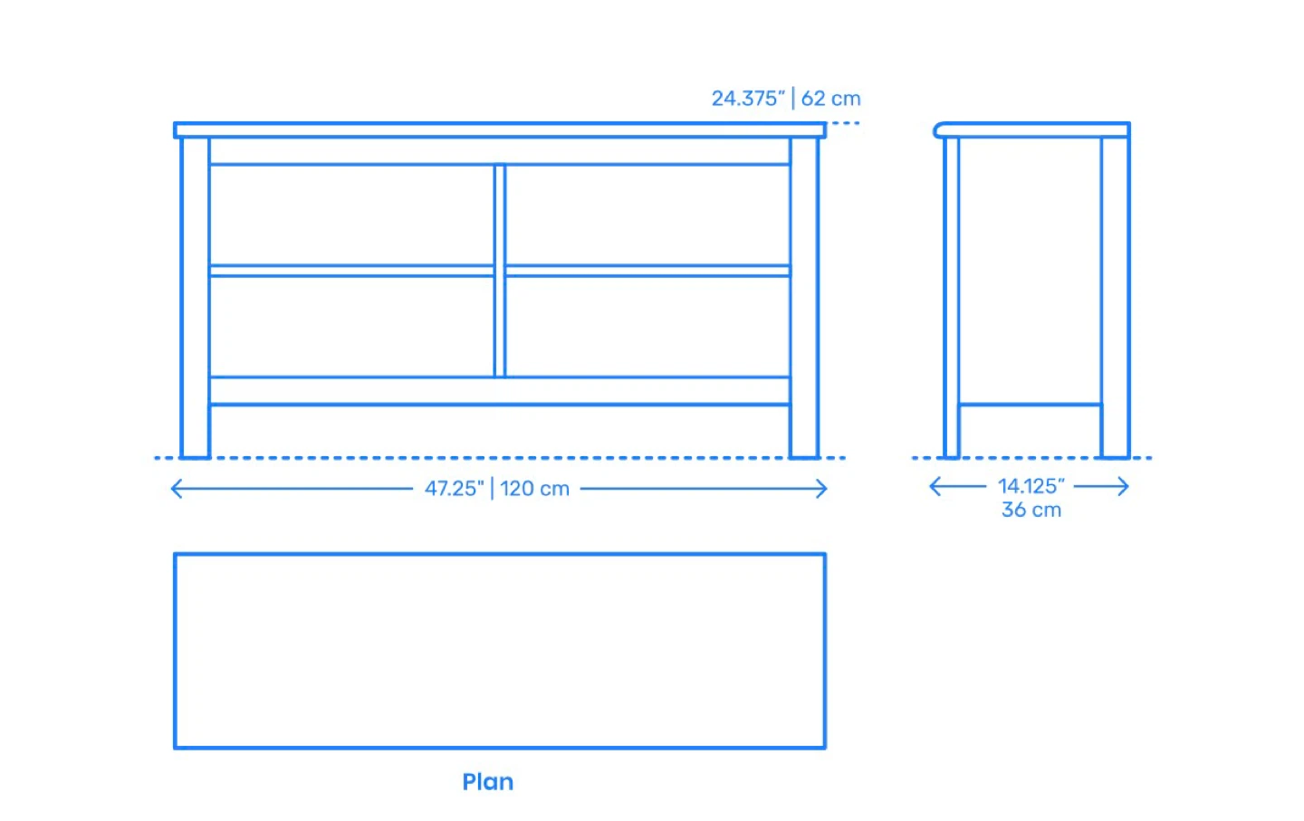 Dark Brown Media Console/Bookshelf - photo 3