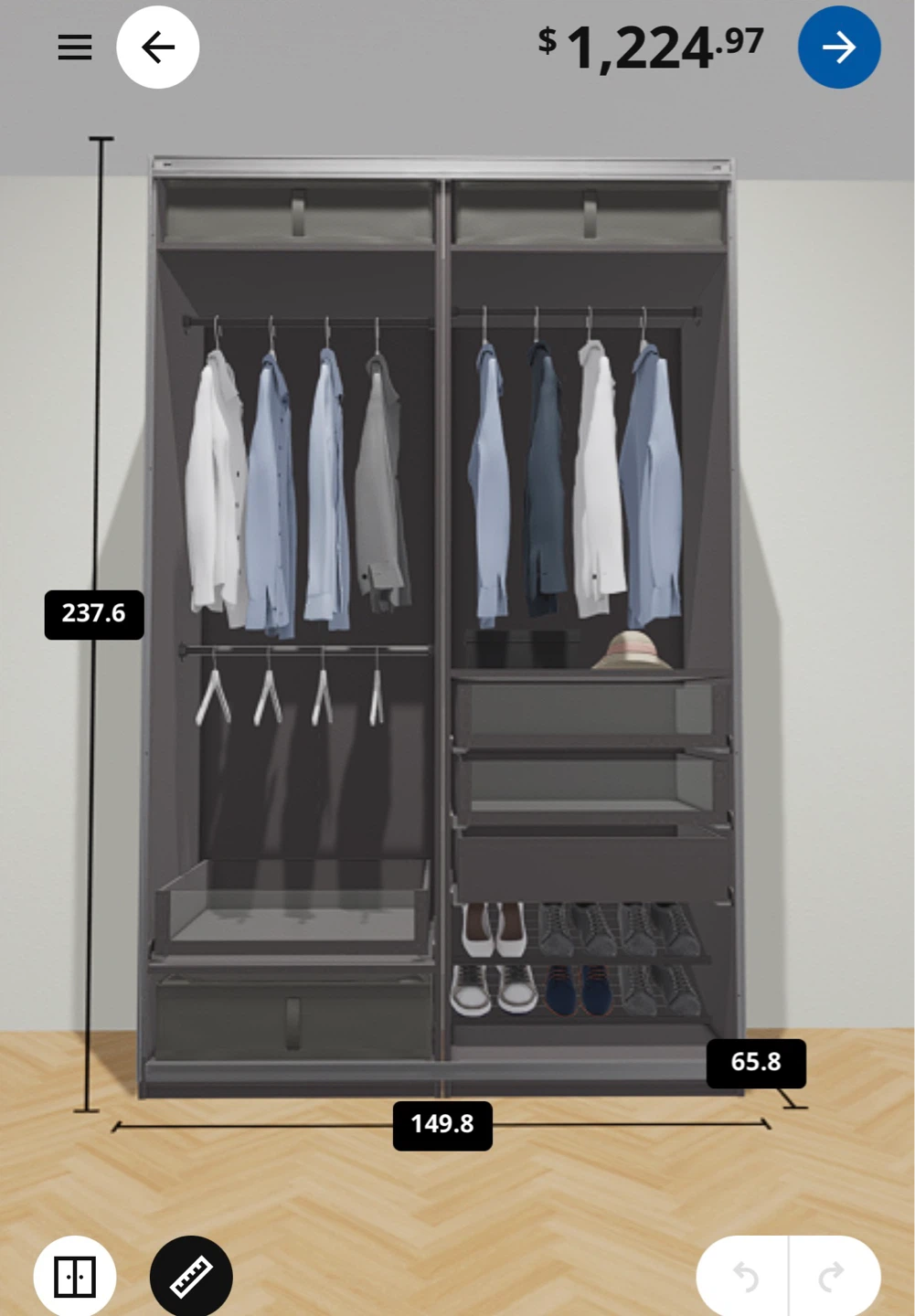 IKEA PAX WARDROBE - photo 3