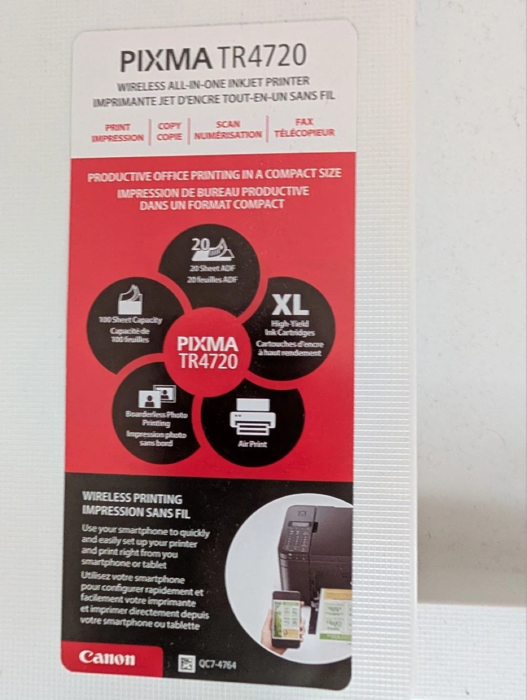 Canon PIXMA TR4720 Wireless All-In-One Inkjet Printer - photo 2