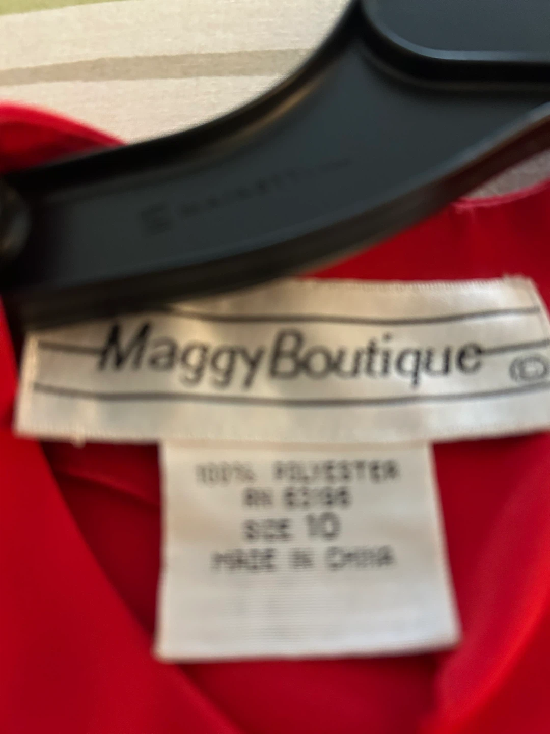 Maggy Boutique Red Dress Size 10 Polyester - photo 3