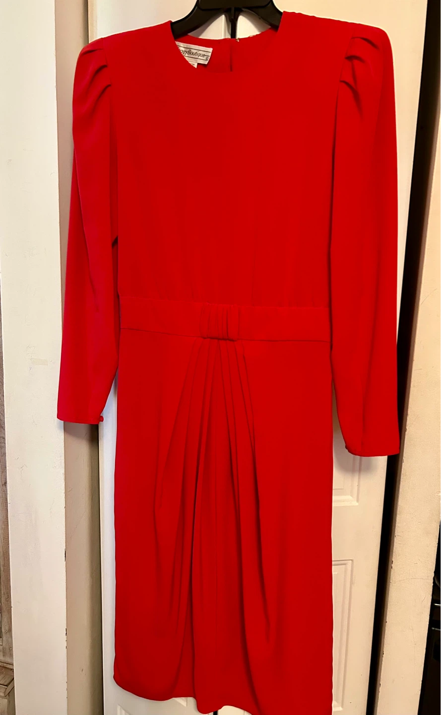 Maggy Boutique Red Dress Size 10 Polyester
