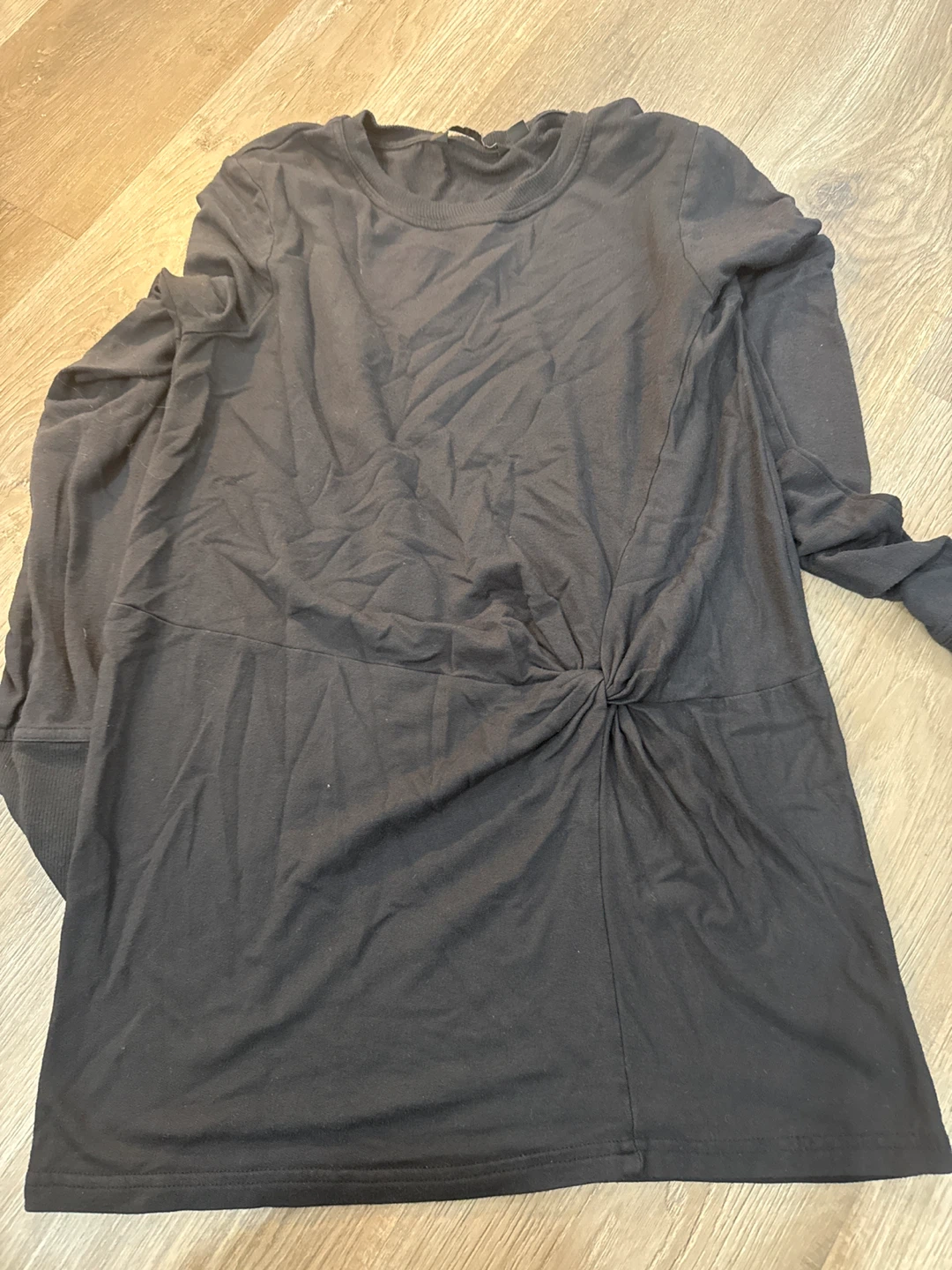 Athleta Black Long Sleeve Twist Front Top XS - photo 5