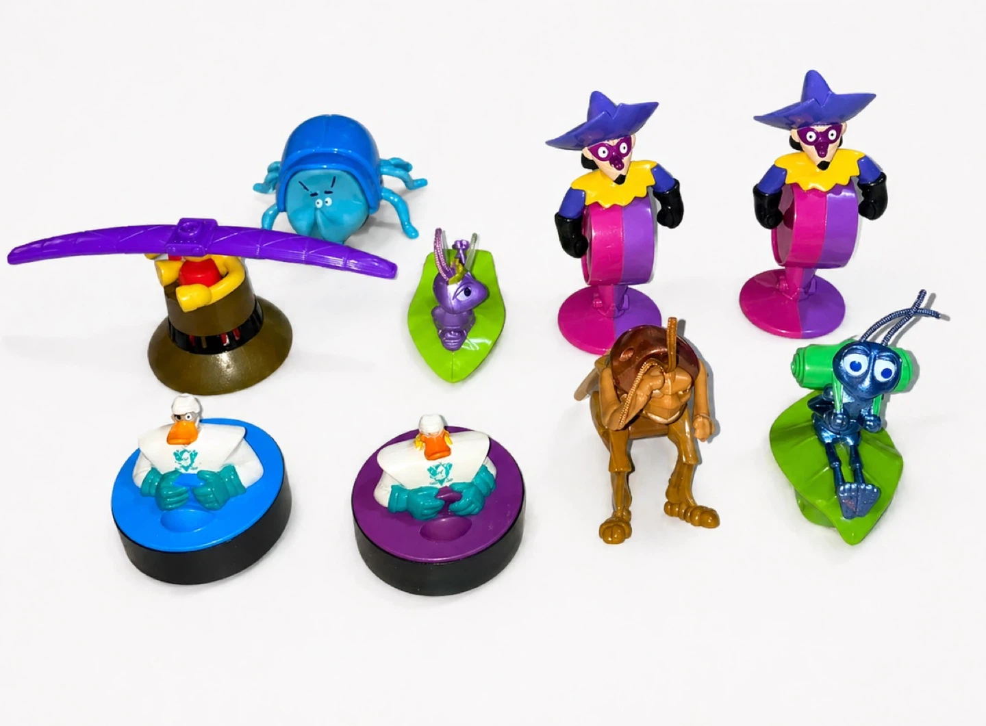 Rare 90s Disney Toy Lot collectables Bug’s Life, Ducks, Gadget