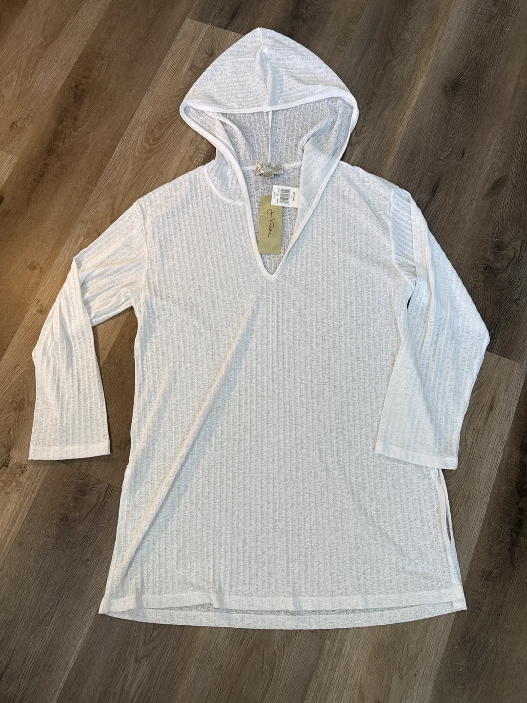 White Valdi Hooded Top - Medium