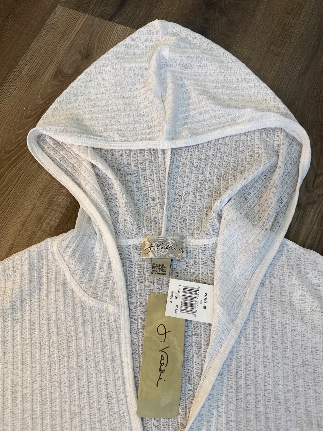 White Valdi Hooded Top - Medium - photo 3