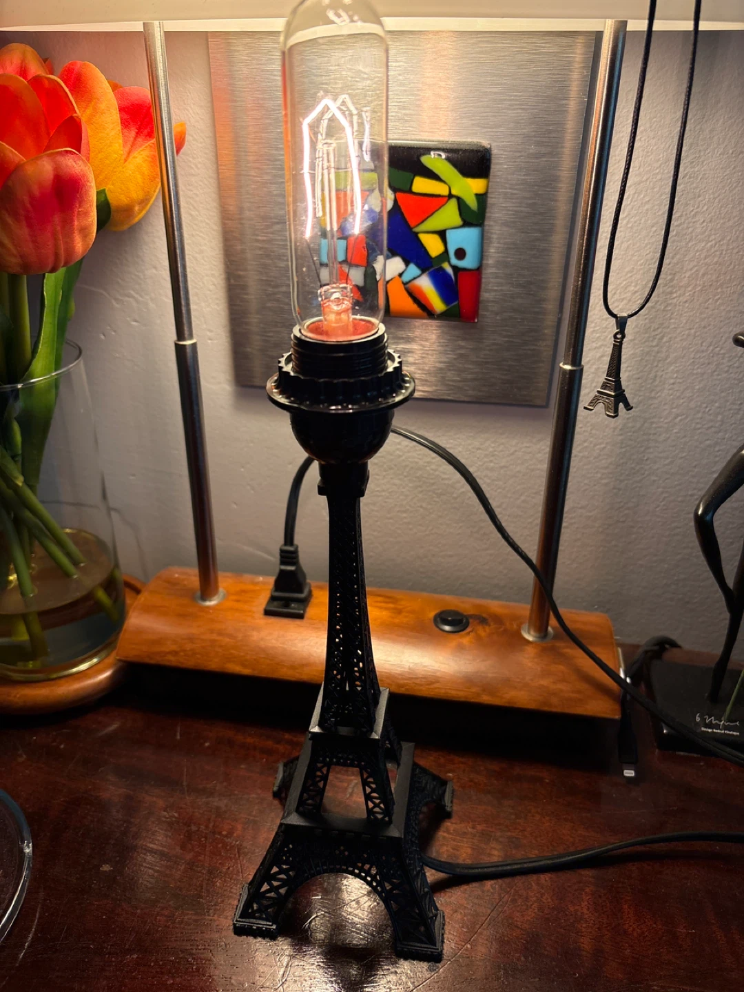 Eiffel Tower Black Lamp