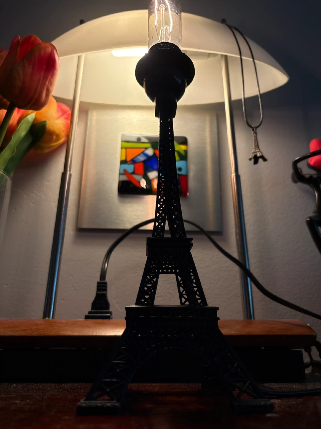 Eiffel Tower Black Lamp - photo 3