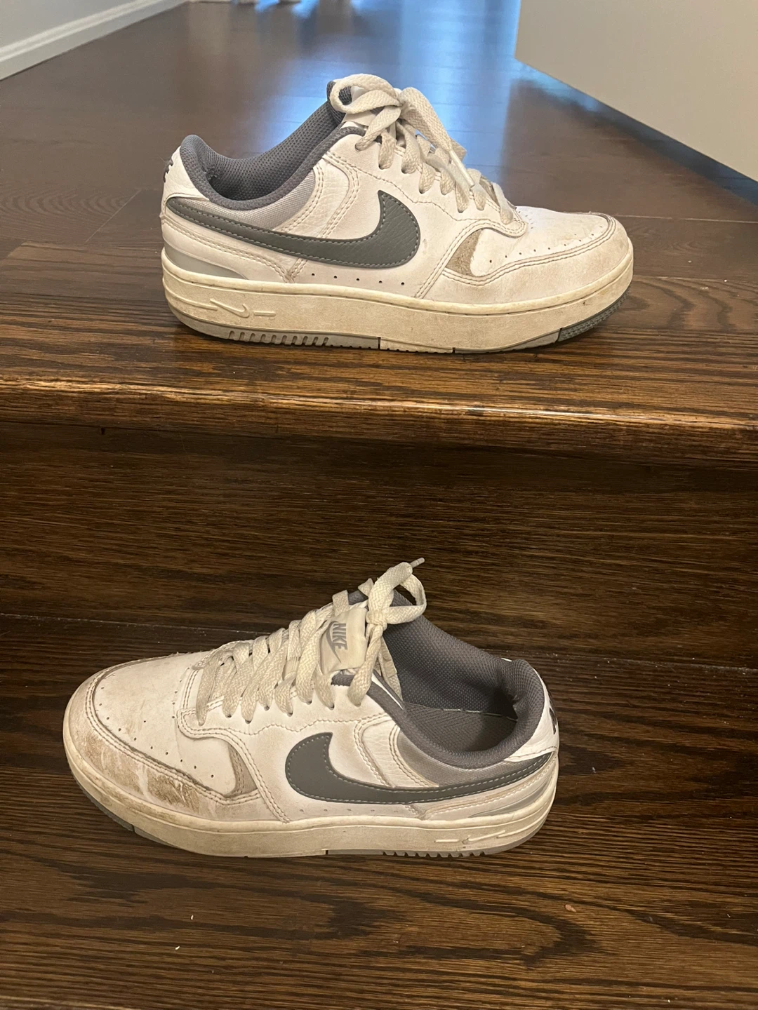 Nike White & Grey Sneakers - photo 2