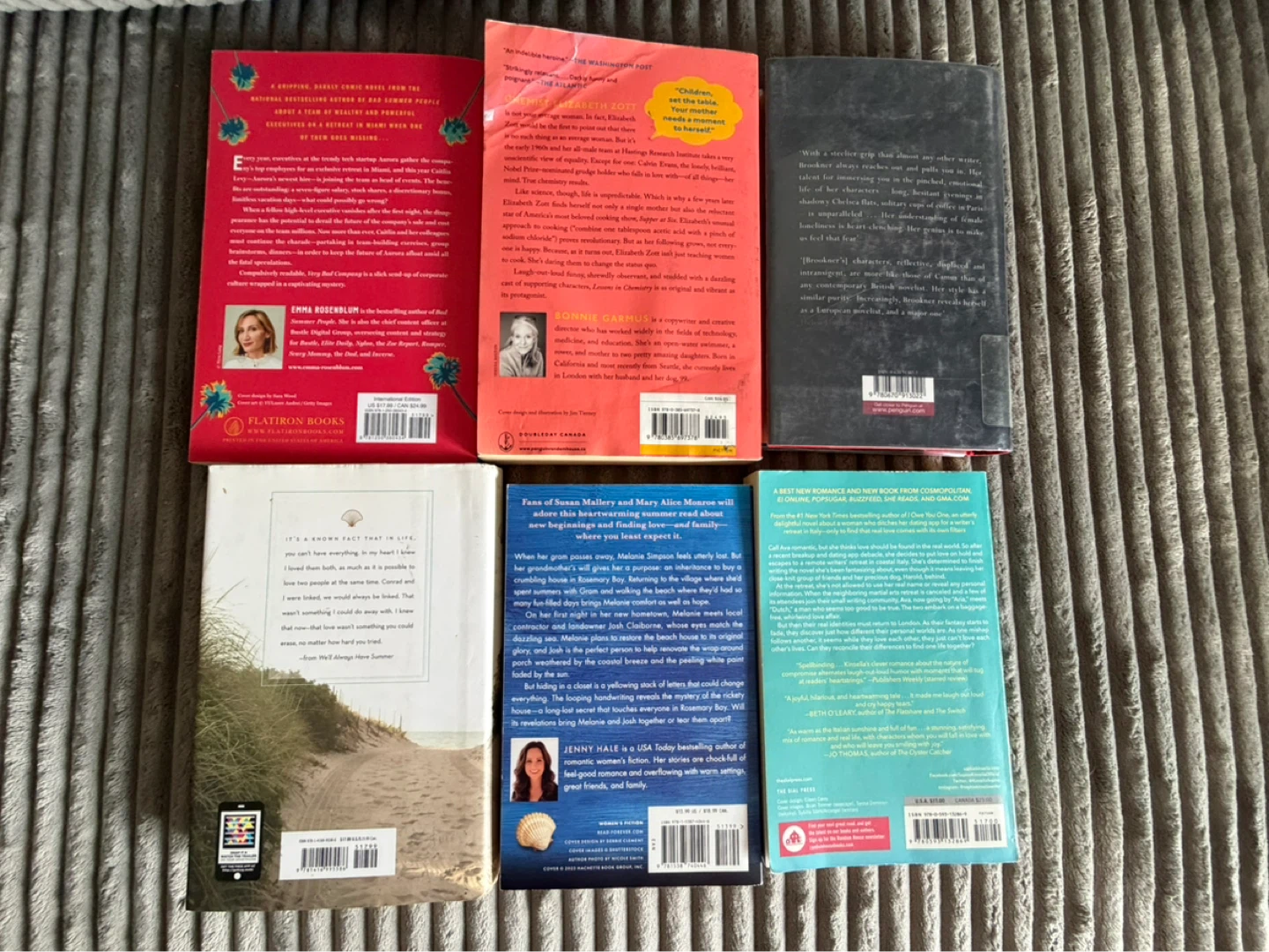 Assorted Novels Sophie Kinsella, Jenny Hale, Bonnie Garmus - photo 2