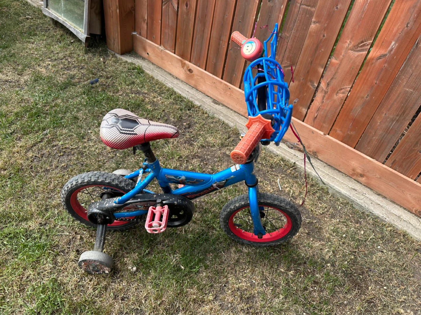 Blue Kids Bicycle with Training Wheels - photo 3
