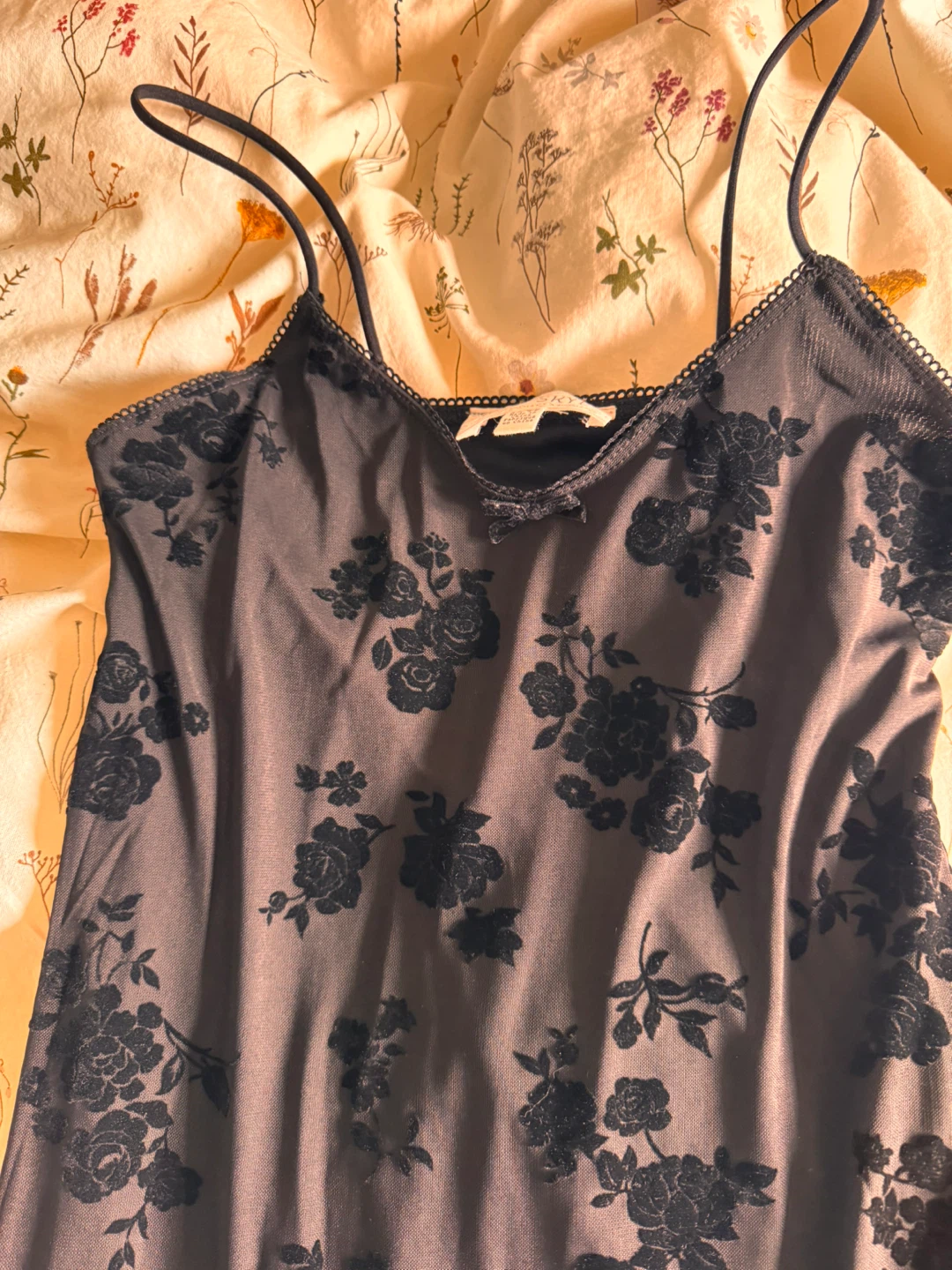 Wild Skye Black Floral Slip Dress - photo 3