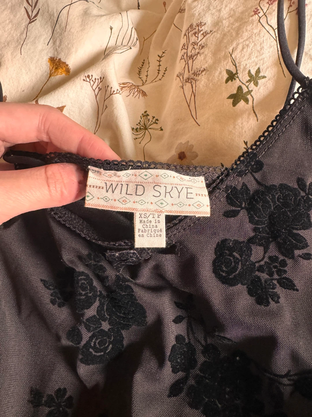 Wild Skye Black Floral Slip Dress - photo 2