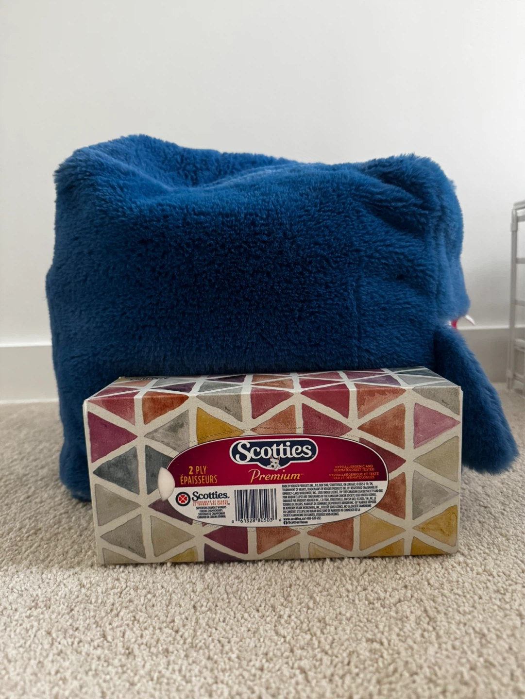 Blue Shark Plush Storage Ottoman - photo 4
