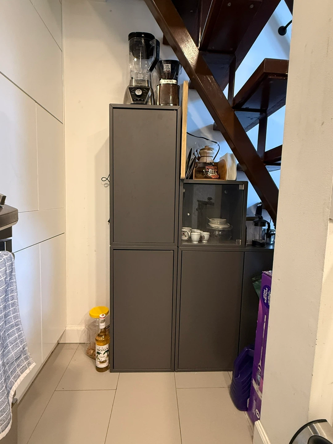 Gray Storage Cabinet