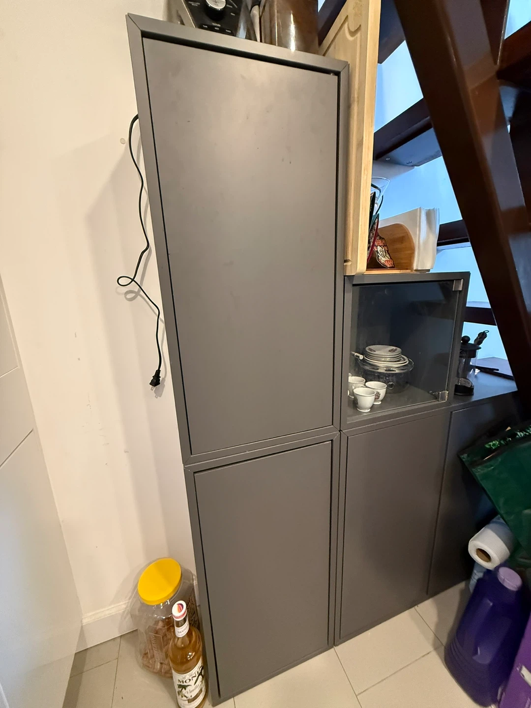Gray Storage Cabinet - photo 3