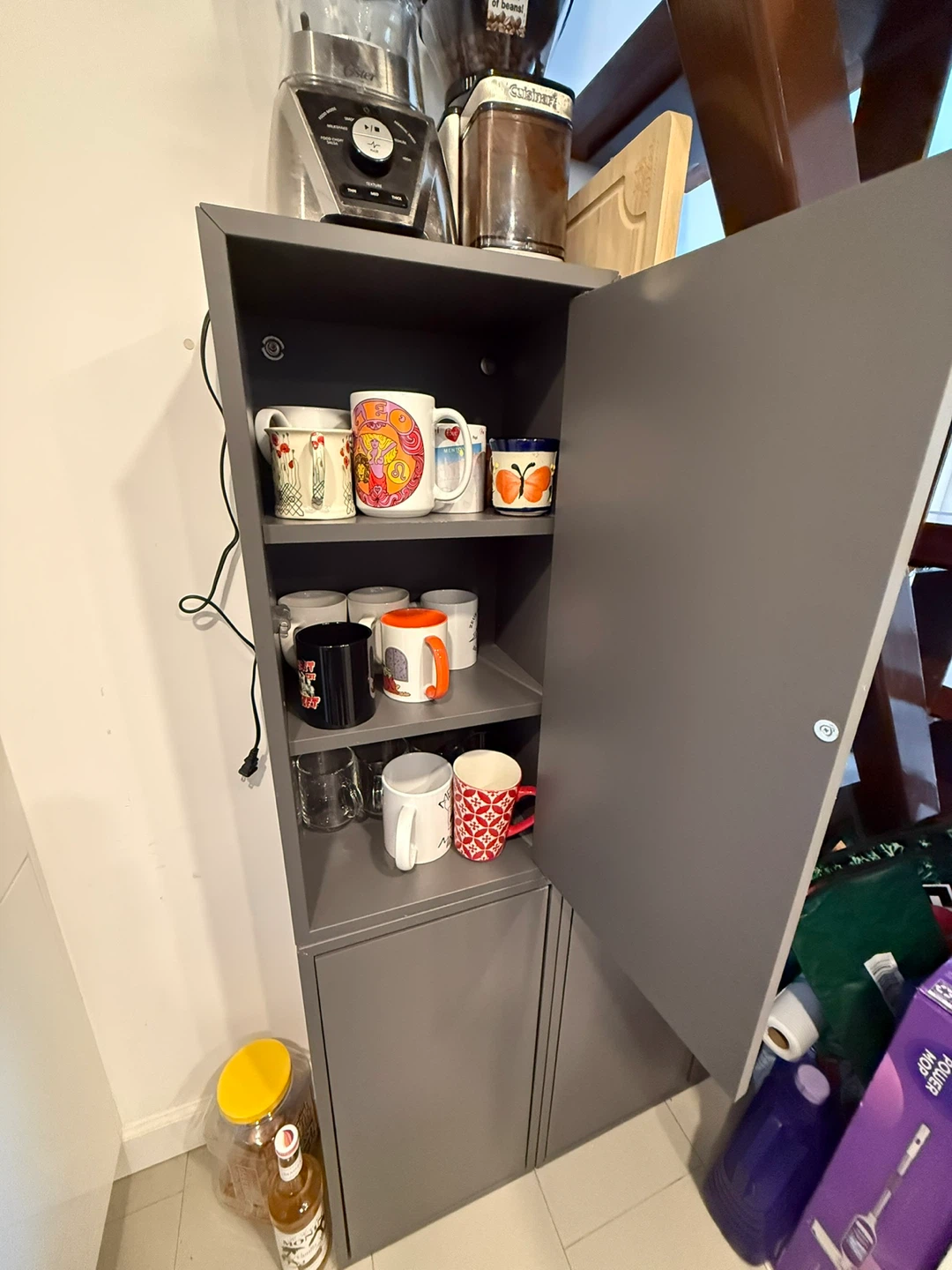 Gray Storage Cabinet - photo 2