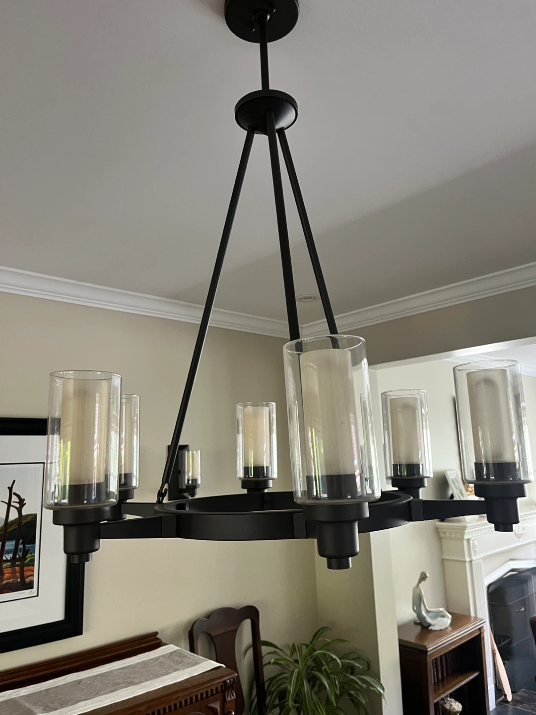 Chandelier with 6 Glass Shades - photo 4