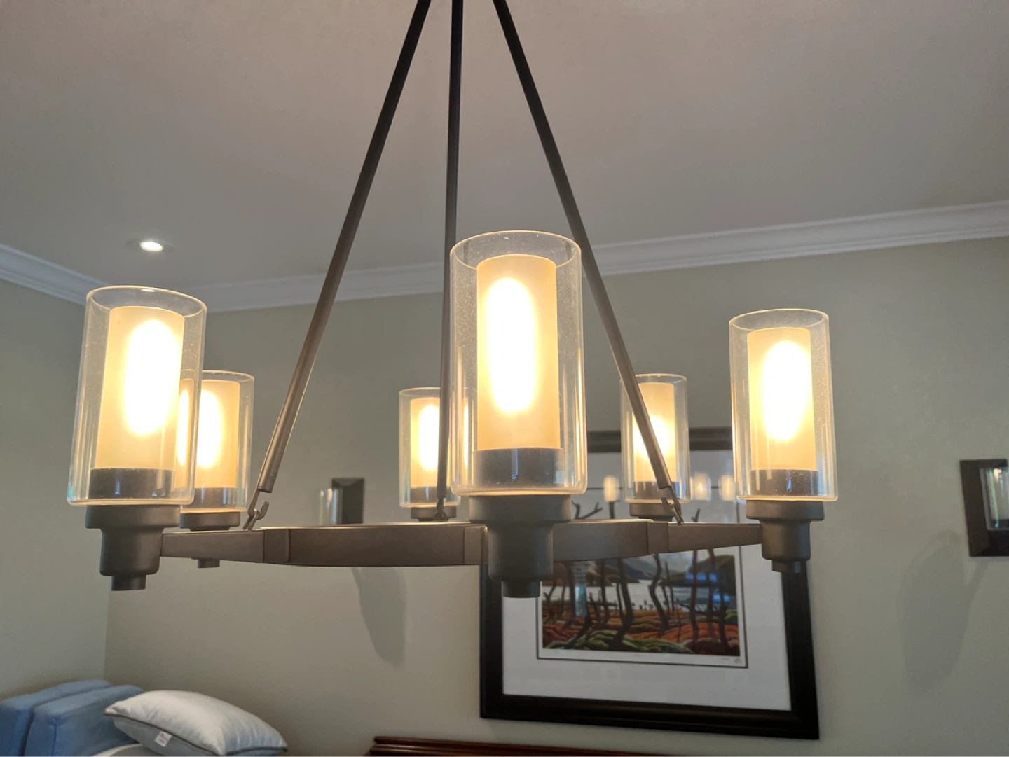 Chandelier with 6 Glass Shades - photo 2