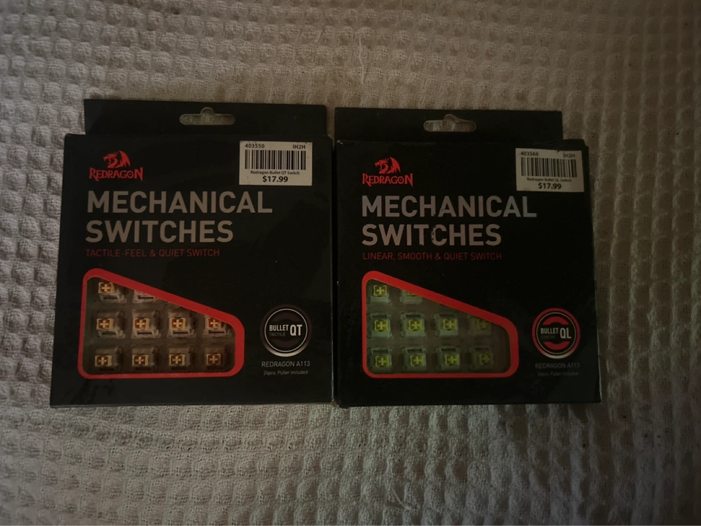 Redragon Mechanical Keyboard Switches - Bullet QT & QL