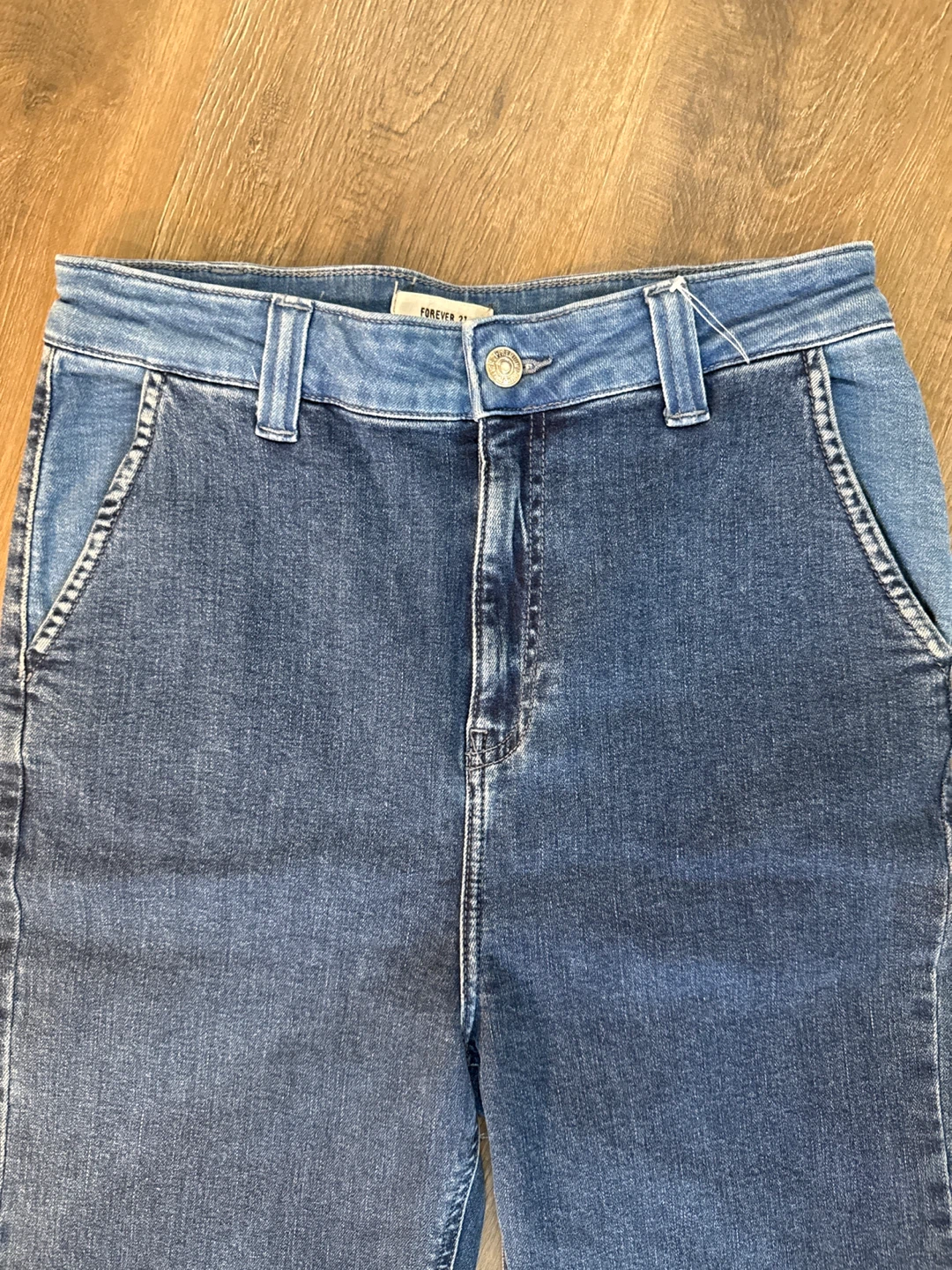 Forever 21 Blue Denim Flare Jeans Size US 29 - photo 2