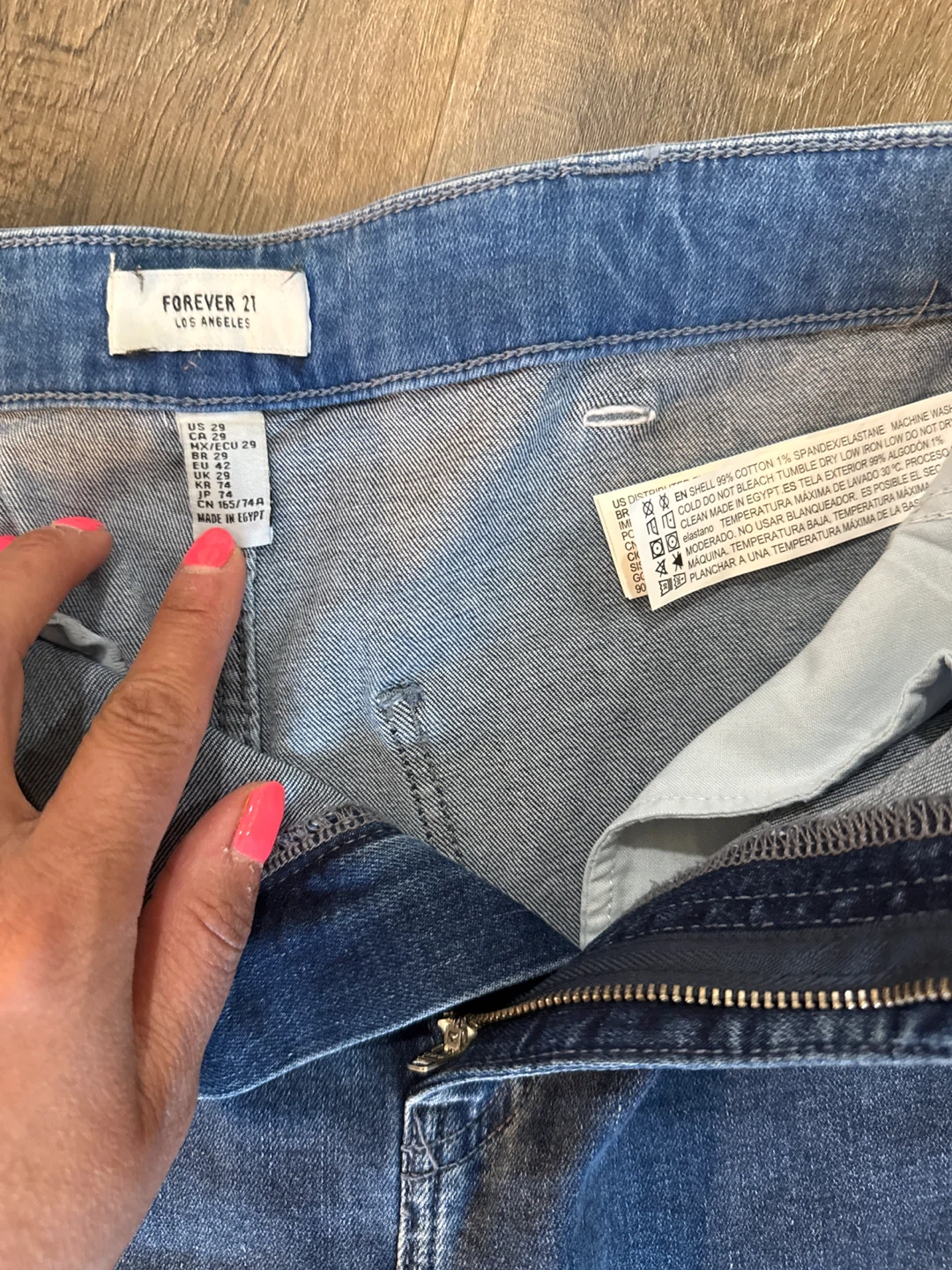 Forever 21 Blue Denim Flare Jeans Size US 29 - photo 3