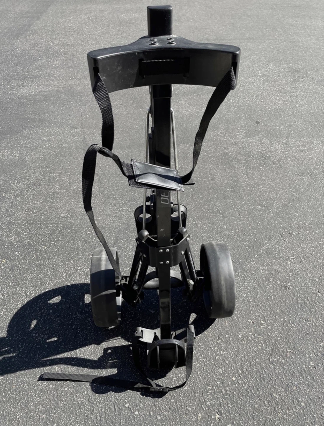 Black 2 Wheel Golf Push Cart