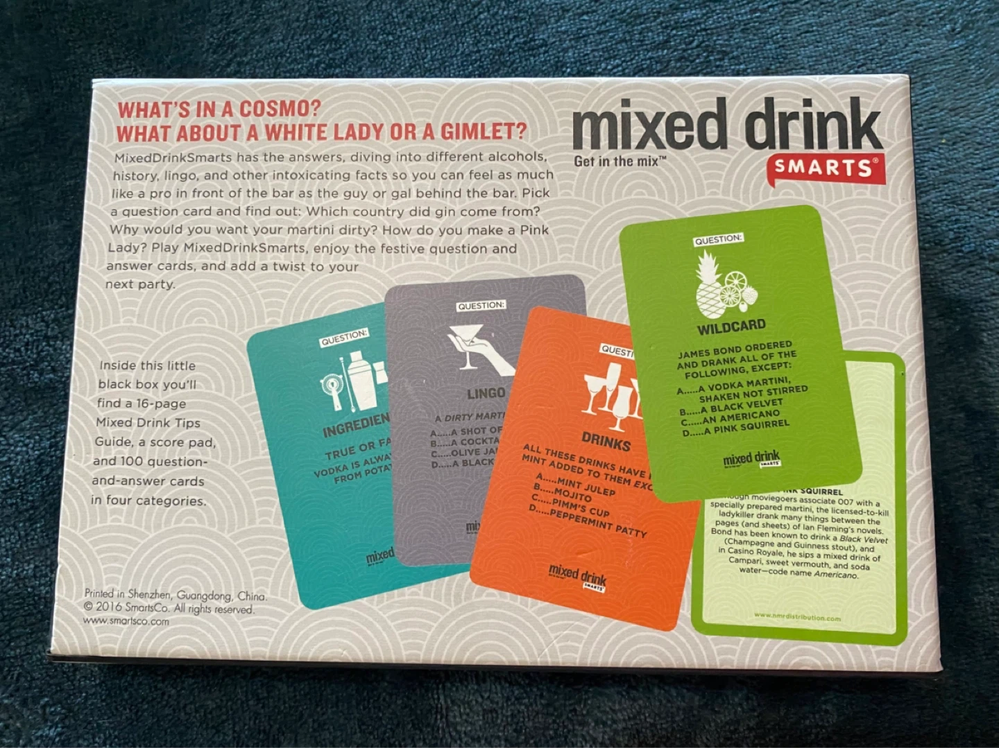 Mixed Drink Smarts Question & Answer Card Game - photo 3