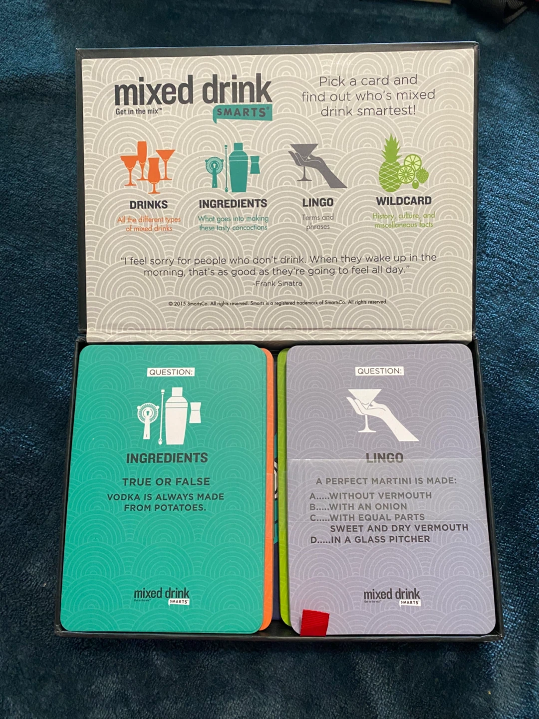 Mixed Drink Smarts Question & Answer Card Game - photo 2