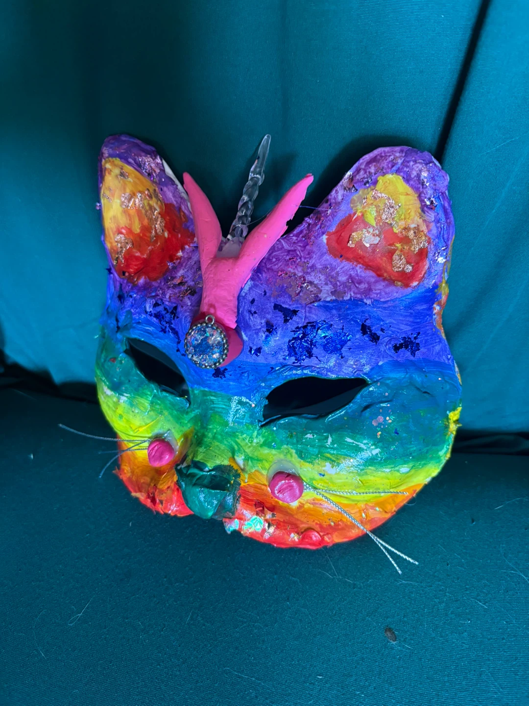 Rainbow Cat Unicorn Mask - photo 3