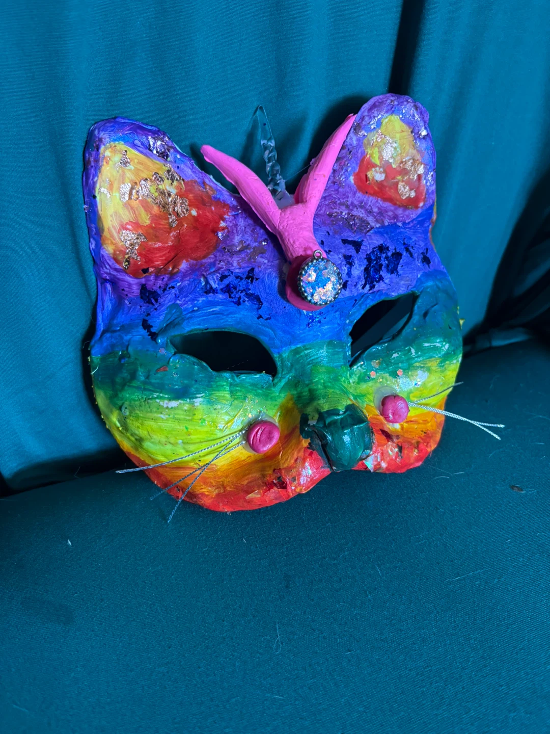 Rainbow Cat Unicorn Mask - photo 4