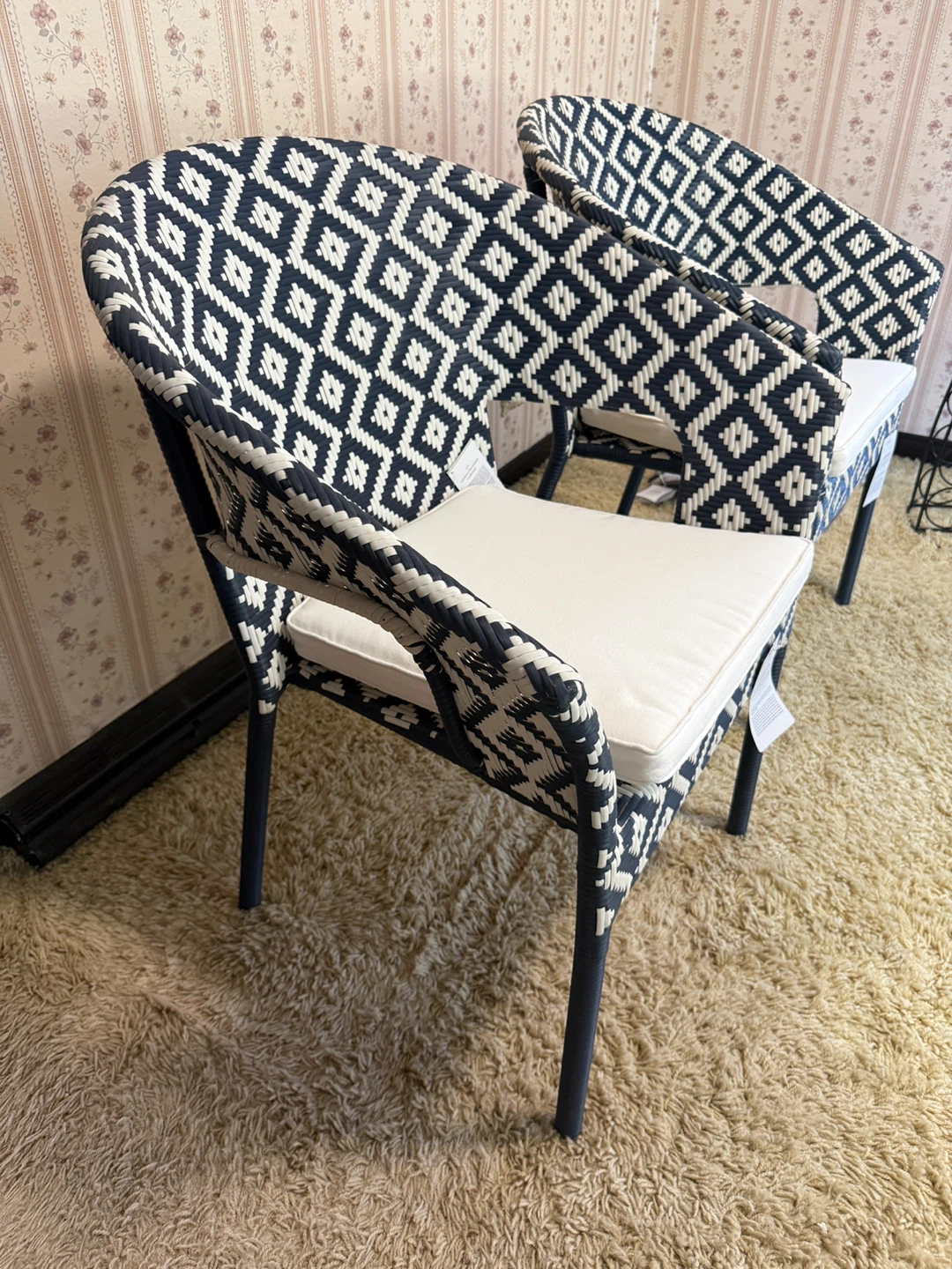 2 NEW Pottery Barn All-Weather Wicker Outdoor Chairs (Set of 2) - photo 2