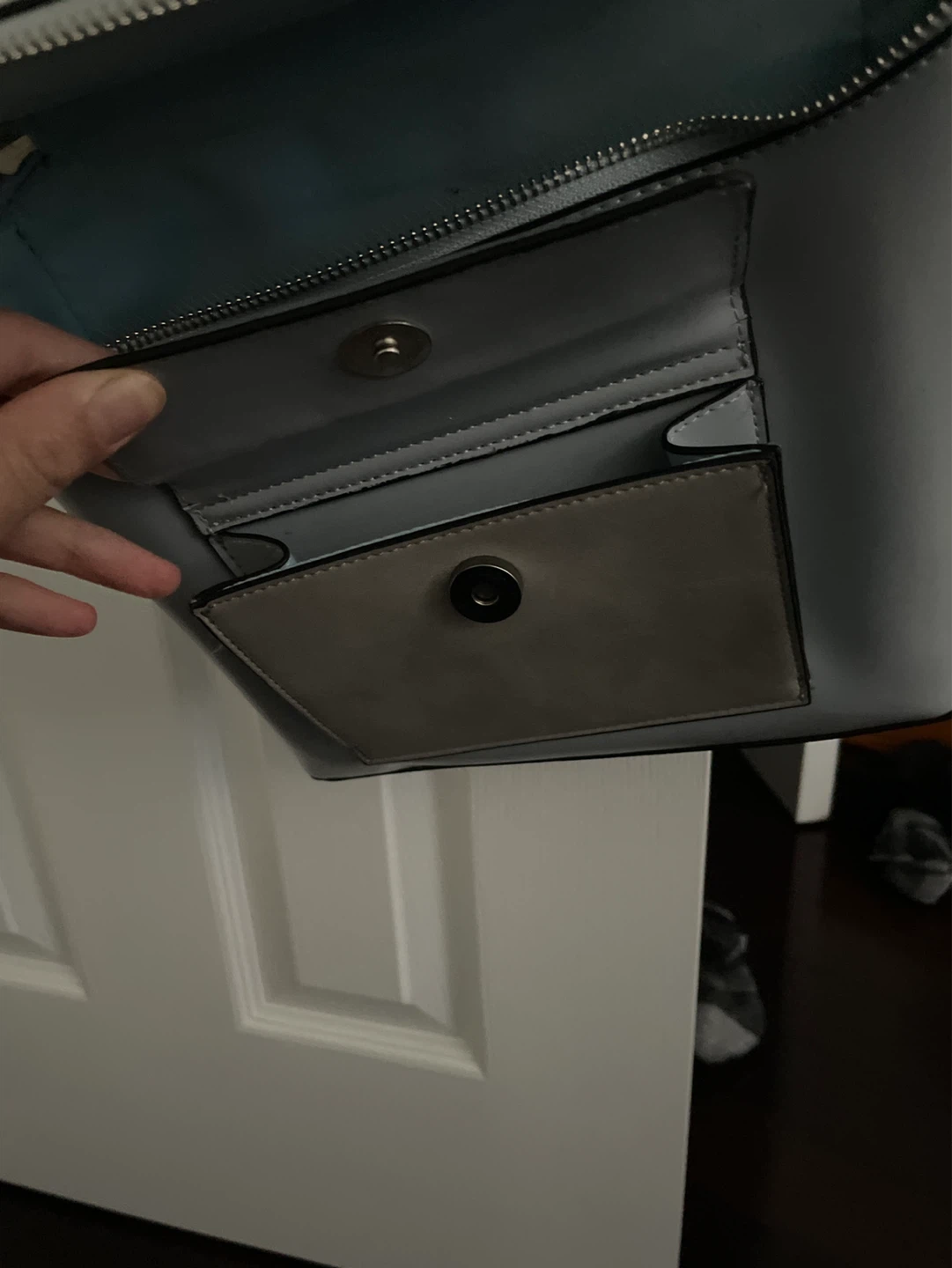 Small light blue backpack purse - photo 5