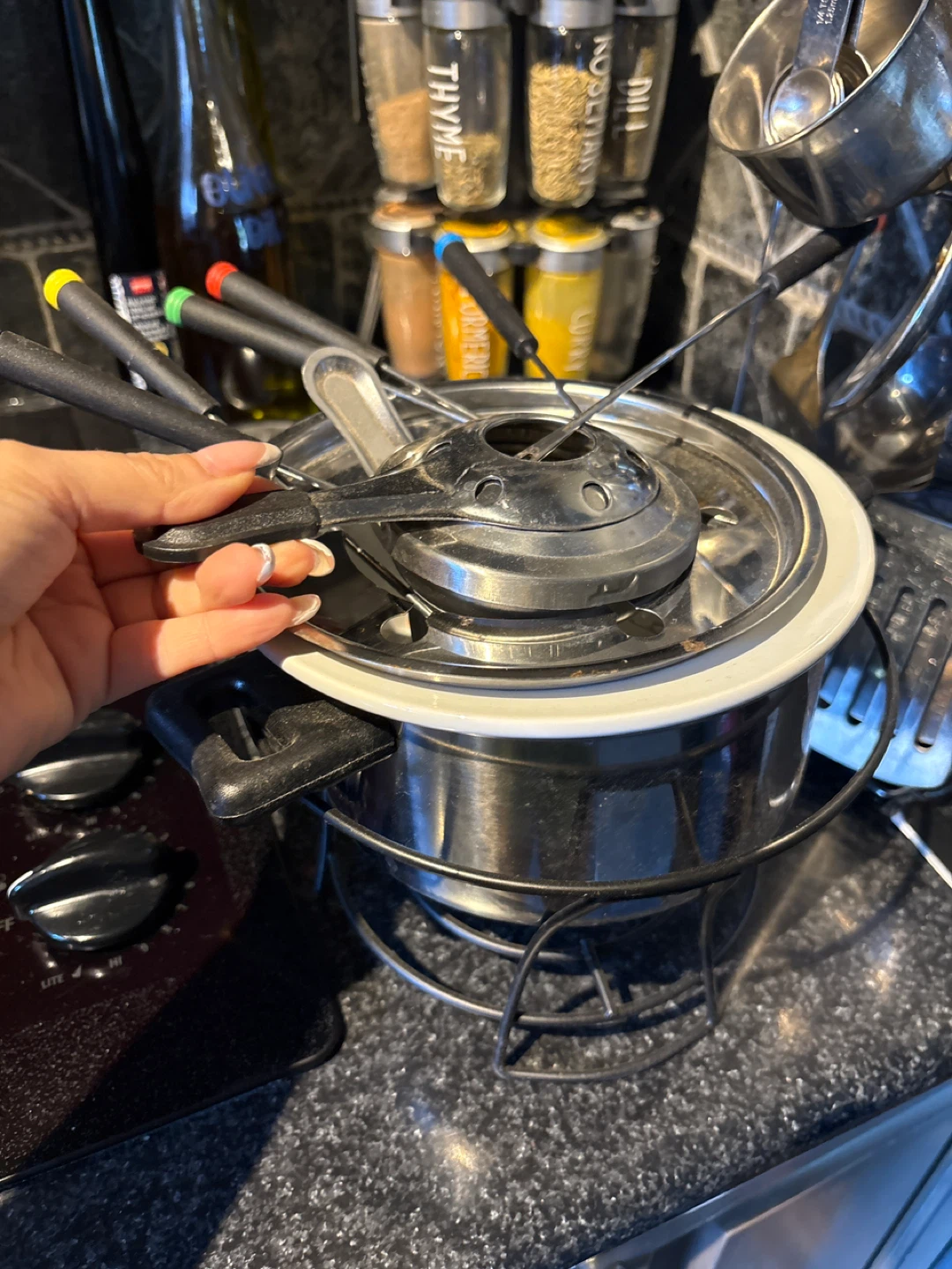 Fondue Pot Set with Forks