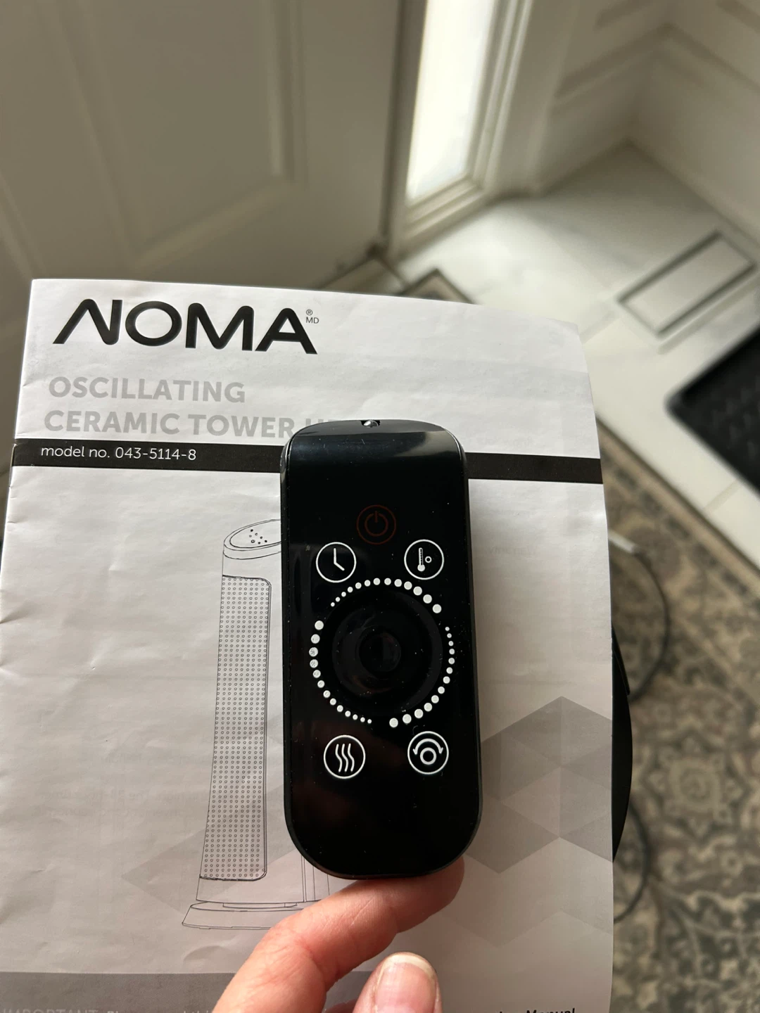 NOMA Oscillating Ceramic Tower Heater - photo 5