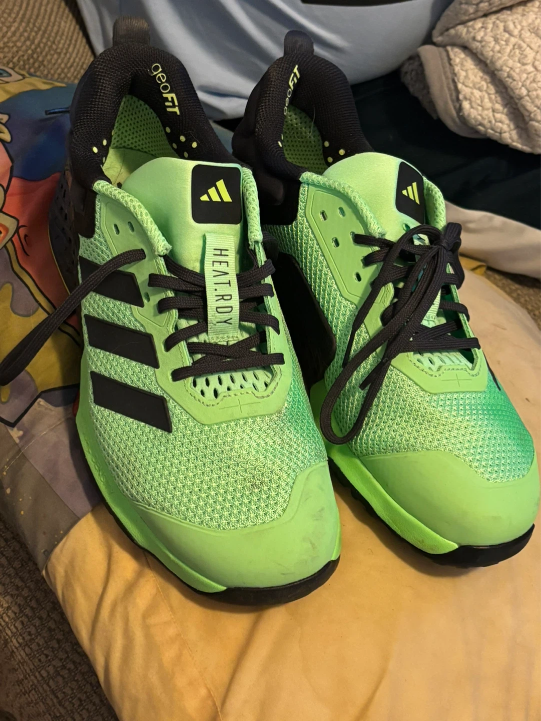 Adidas Running Shoes US Size 11 - Lime Green