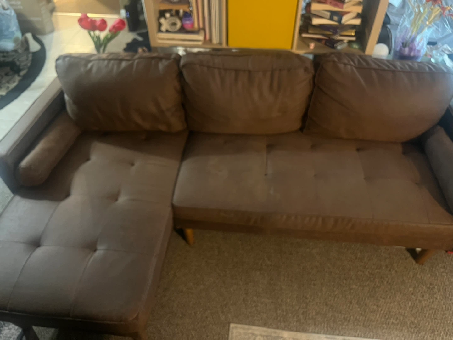 Brown Sectional Sofa - photo 2
