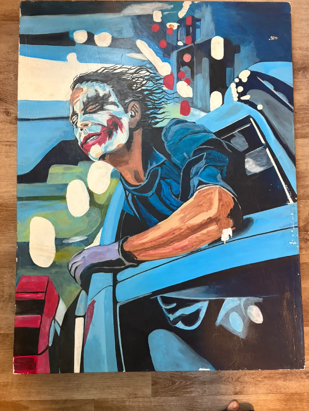 Acrylic Painting of the Joker