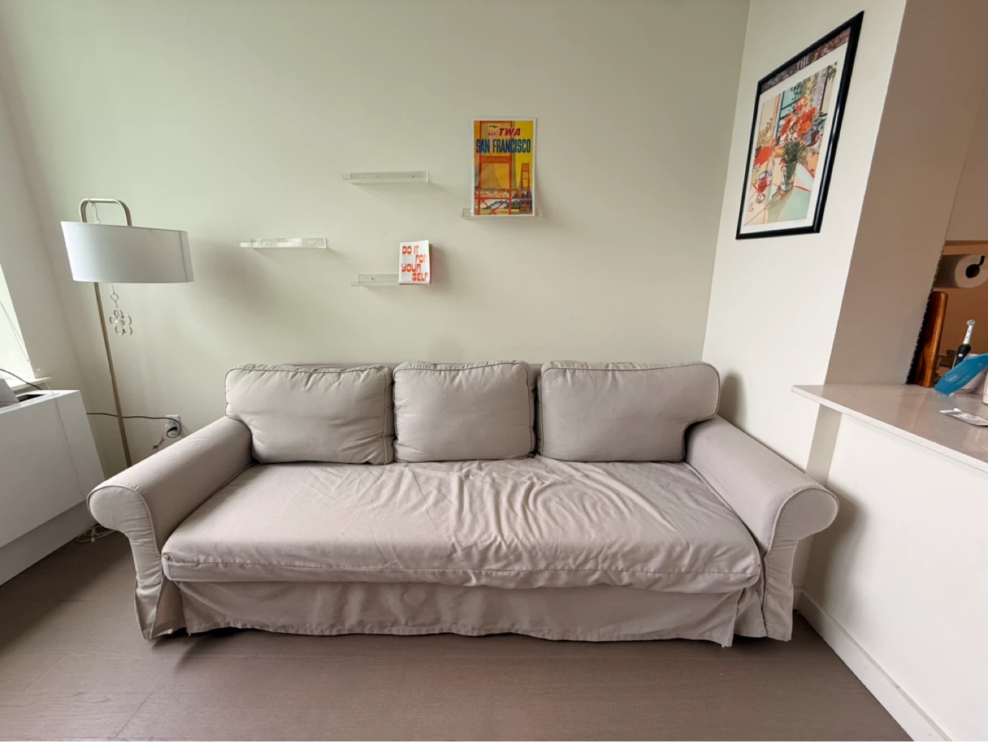 Ikea Light Beige Sofa Bed