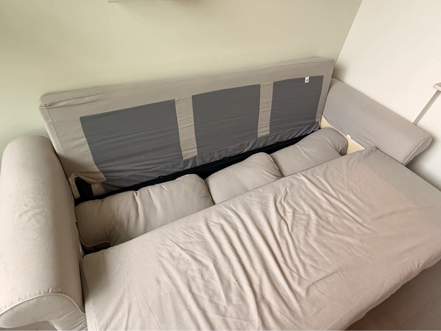 Ikea Light Beige Sofa Bed - photo 3